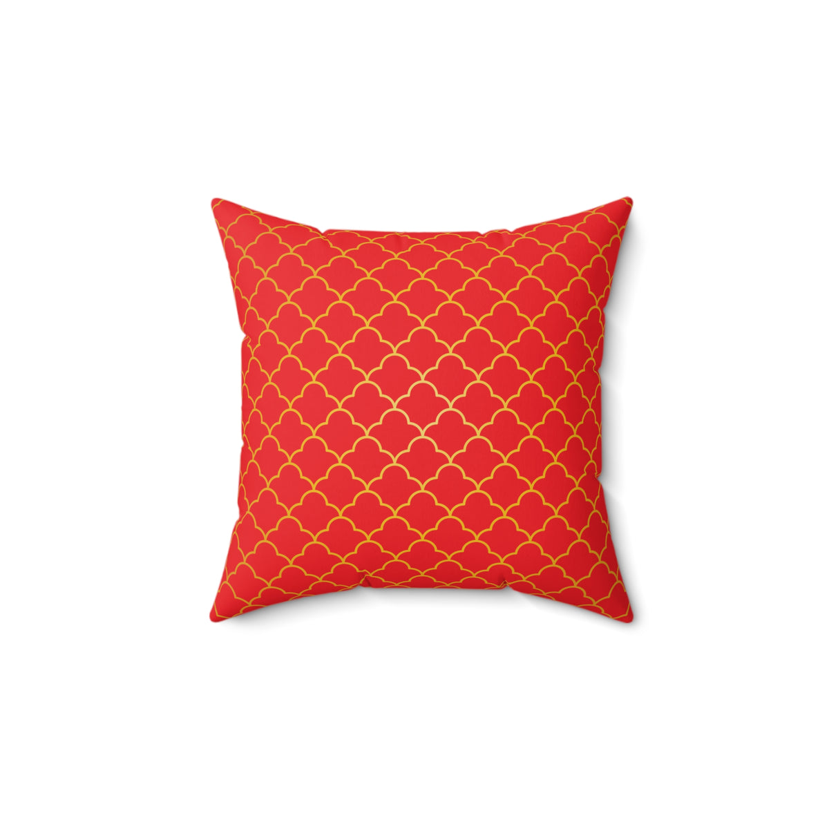 Red 001 Polyester Square Pillow