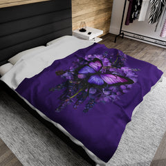 Butterfly Nest Velveteen Plush Blanket