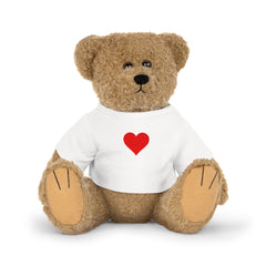 Red Heart Plush Toy with T-Shirt